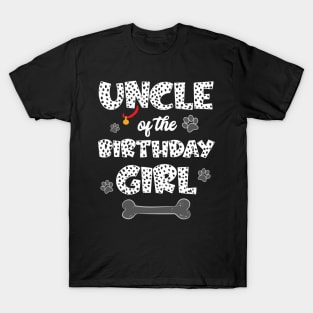 Uncle Of The Birthday Girl Dalmatian Family T-Shirt